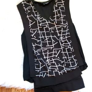Ness black & white classic top